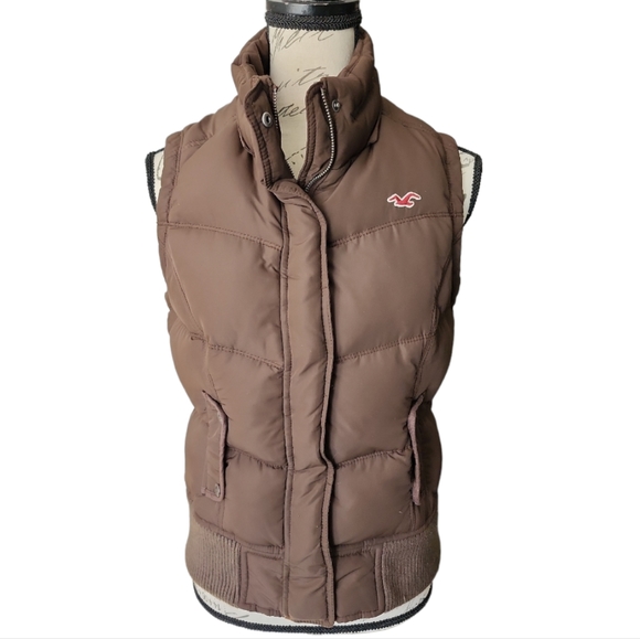Hollister Down Puffer Jacket Vest - Picture 1 of 9